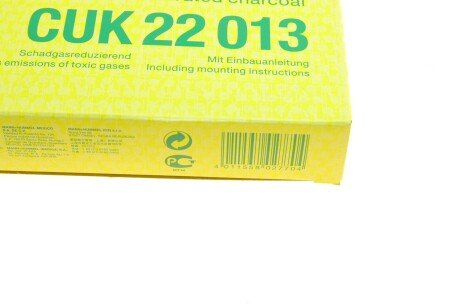 Угольный фильтр салона mann CUK22013