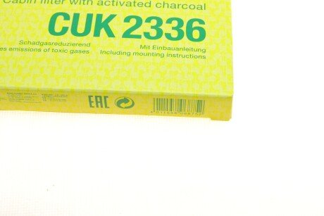 Угольный фильтр салона mann CUK2336