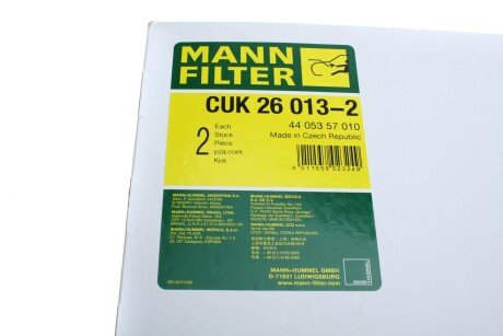 Угольный фильтр салона mann CUK260132