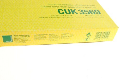 Угольный фильтр салона mann CUK3569