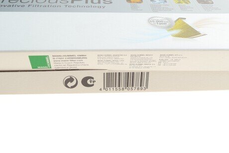 Угольный фильтр салона mann FP2842