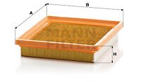 Повітряний фільтр mann C1925