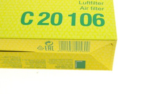 Воздушный фильтр mann C20106