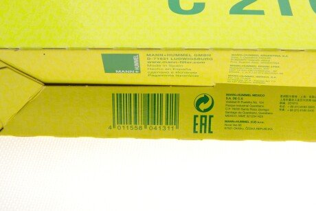 Воздушный фильтр mann C21001