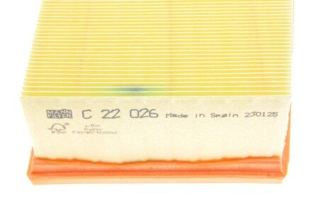 Воздушный фильтр mann C22026