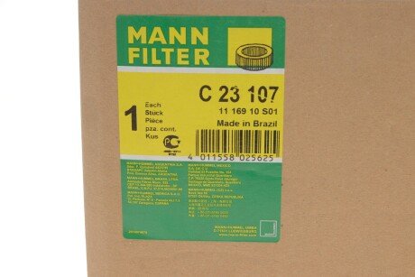 Повітряний фільтр mann C23107