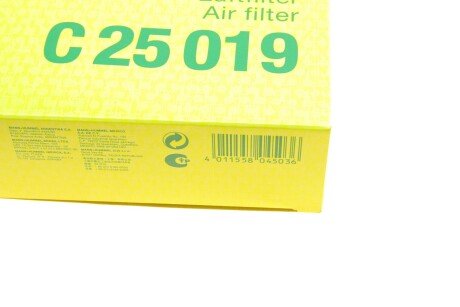Воздушный фильтр mann C25019