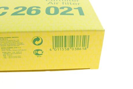Воздушный фильтр mann C26021