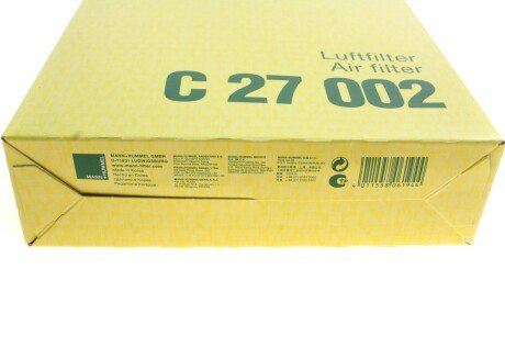 Воздушный фильтр mann C27002