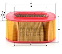 Повітряний фільтр mann C29200