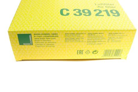 Воздушный фильтр mann C39219