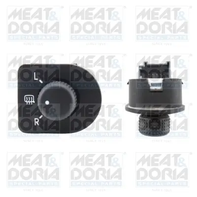 MEATDORIA VW Кнопка регулювання положення зовнішнього дзеркала BORA I (1J2) 1.6 00-05 meat & doria 206028