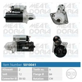 MEAT&DORIA IVECO Стартер DAILY III 29 L 13 01-06 meat & doria 5010041 Iveco