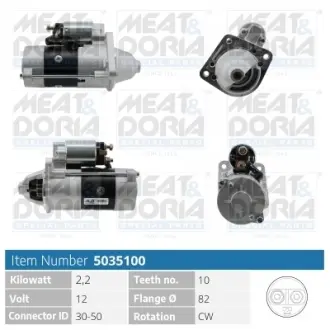 MEATDORIA JEEP Стартер CHEROKEE (KJ) 2.5 CRD 4x4 01-08 meat & doria 5035100