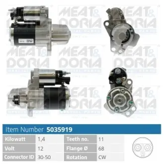 MEATDORIA CHEVROLET Стартер CAPTIVA 3.0, 3.6 10-, OPEL meat & doria 5035919