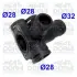 MEATDORIA VW Фланець охолоджувальної рідини Golf,Jetta,Passat,T4,AUDI,SEAT 1,6-2,0 Meat & Doria 93104 (фото 1)
