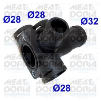 MEATDORIA VW Фланець охолоджувальної рідини Golf,Jetta,Passat,T4,AUDI,SEAT 1,6-2,0 Meat & Doria 93104
