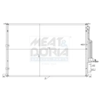 MEAT&DORIA VW Радіатор кондиціонера (конденсатор) Audi A8 02- Meat & Doria 991279