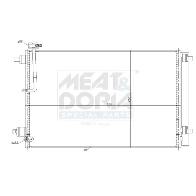 MEAT&DORIA AUDI Радіатор кондиціонера A8 D4 3.0 meat & doria 991281