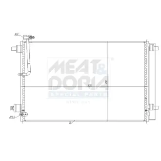 MEAT&DORIA AUDI Радіатор кондиціонера A8 D4 3.0 meat & doria 991281