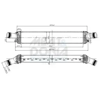 MEAT & DORIA AUDI Інтеркулер A6 C7 3.0 11-, A7 3.0 12 meat & doria 995011