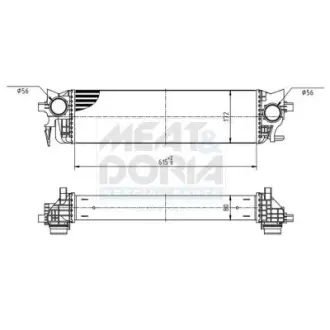 MEAT & DORIA VOLVO Інтеркулер XC60 II 19-, V90 II 16- meat & doria 995016