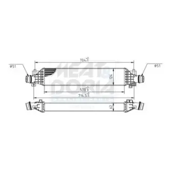 MEAT & DORIA OPEL Інтеркулер Mokka,Chevrolet 1.4 meat & doria 995106