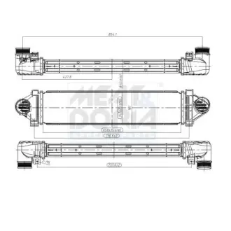 MEAT & DORIA LAND ROVER Інтеркулер FREELANDER 2 2.2 06- meat & doria 995113