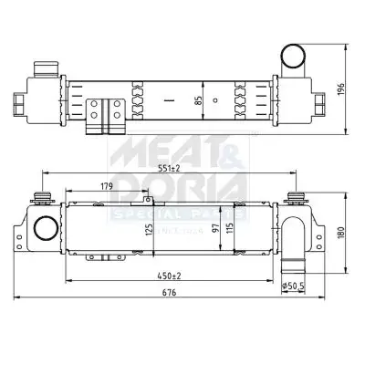 MEAT & DORIA KIA Інтеркулер Sorento I 2.5CRDi 02- meat & doria 995114