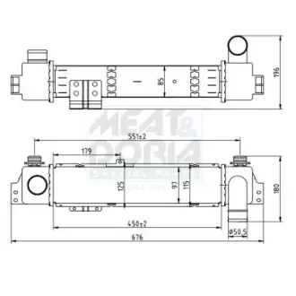 MEAT & DORIA KIA Інтеркулер Sorento I 2.5CRDi 02- meat & doria 995114