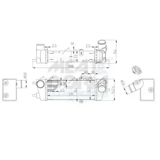 MEAT & DORIA HYUNDAI Радіатор інтеркулера i30 (FD) 1.6 CRDi 07-11 meat & doria 995127