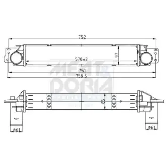 MEAT & DORIA CHEVROLET Інтеркулер CAPTIVA 2.0 D 06-, OPEL meat & doria 995129
