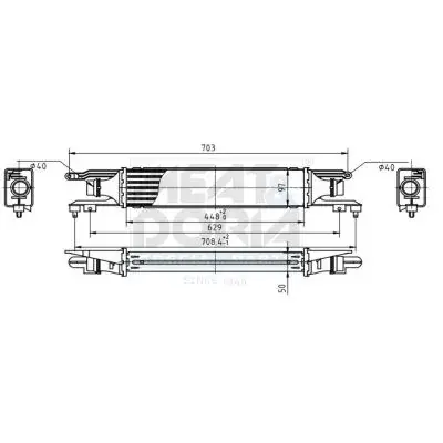 MEAT & DORIA OPEL Інтеркулер Corsa D 1.3CDTI 06- meat & doria 995156