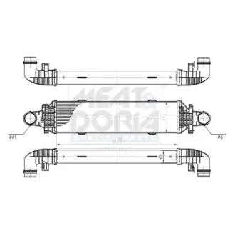 MEAT & DORIA DB Інтеркулер W204/212 09- meat & doria 995211