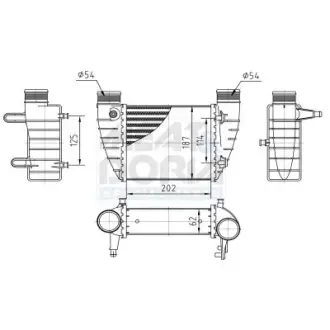 MEAT & DORIA RENAULT Інтеркулер Clio III, Modus 1.5dCi 05-, NISSAN NOTE meat & doria 995305