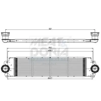 MEAT & DORIA VW Інтеркулер Multivan T V/VI 2.0, 2.5TDI 03- Meat & Doria 995326 (фото 1)