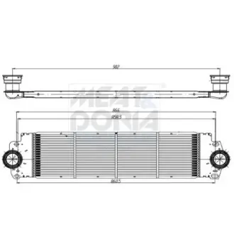 MEAT & DORIA VW Інтеркулер Multivan T V/VI 2.0, 2.5TDI 03- Meat & Doria 995326