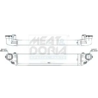 MEAT & DORIA DB Інтеркулер W203 2.0/2.7CDI meat & doria 995348