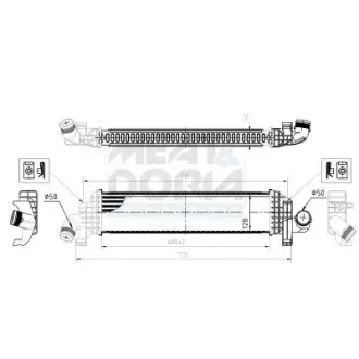 MEAT & DORIA VOLVO Інтеркулер C30, C70 II, S40 II, V40/50 1.6/2.0d meat & doria 995355