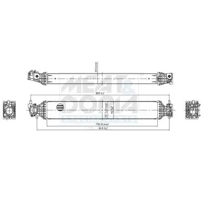 MEAT & DORIA HONDA Радіатор інтеркулера CR-V V (RW_, RT_) 1.5 AWD (RW2) 16- meat & doria 995527