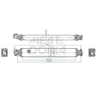 MEAT & DORIA HONDA Радіатор інтеркулера CR-V V (RW_, RT_) 1.5 AWD (RW2) 16- meat & doria 995527 Хонда Срв