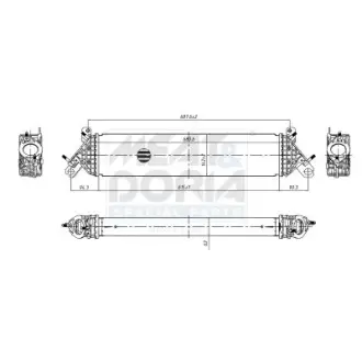 MEAT & DORIA MAZDA Радіатор інтеркулера CX-9 (TC) 2.5 T AWD (TC4W) 16- meat & doria 995529