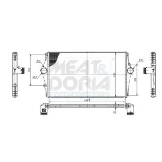 MEAT & DORIA VOLVO Інтеркулер S60 I 00-, V70 II 99-, XC70 I 97- meat & doria 995551
