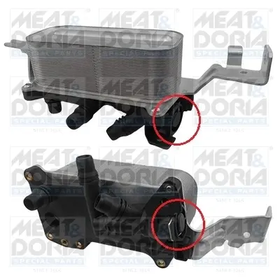 MEATDORIA BMW Масляный радиатор 5 F10 523/550,6, 7 F01 3.0 09- meat & doria 95171