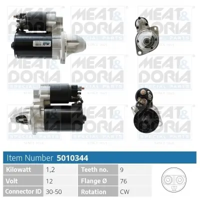 MEATDORIA BMW Стартер 1 (E81) 116 i 07-11, X3 (E83) 2.0 i 05-08 meat & doria 5010344