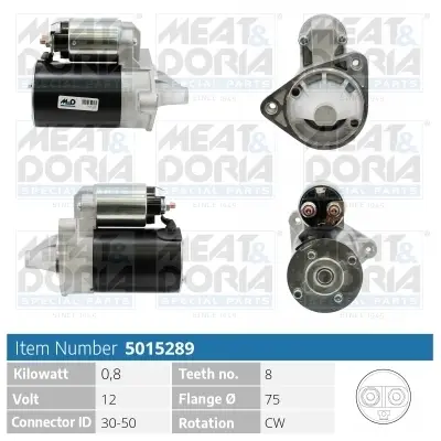 MEATDORIA DAEWOO стартер MATIZ 0.8 meat & doria 5015289