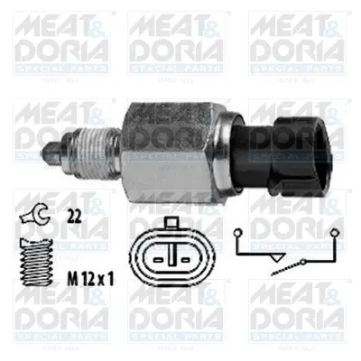 MEATDORIA FIAT Выключатель света заднего хода Bravo II,Doblo 10-,Linea,Marea,Jeep,Alfa Romeo,Lancia,Opel Combo Tour Meat & Doria 36033 (фото 1)