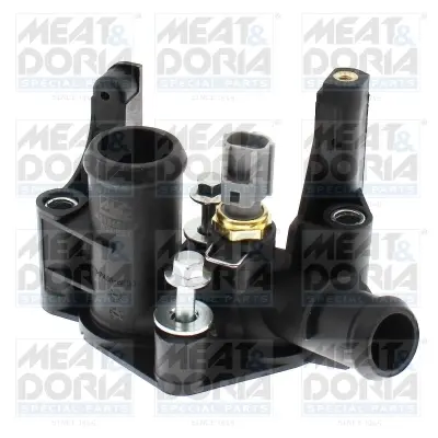 MEATDORIA FORD Фланець охолоджувальної рідини з датчиком FIESTA IV 1.25 i 16V 95-02, FOCUS I Turnier 1.6 16V 99-04, PUMA 1.6 16V 00-02 Meat & Doria 93216 (фото 1)