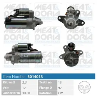 MEATDORIA FORD стартер Galaxy 95-,LDV Meat & Doria 5014013