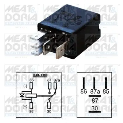MEATDORIA Микро реле 5конт.(20/10A) (универс.) Sprinter (поворотное реле) meat & doria 73232304